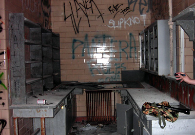 The upper floors of W-3 were mostly lab and research space. The tabletops and shelves were solid granite - evidence that the state did at one time invest heavily in its network of psychiatric hospitals